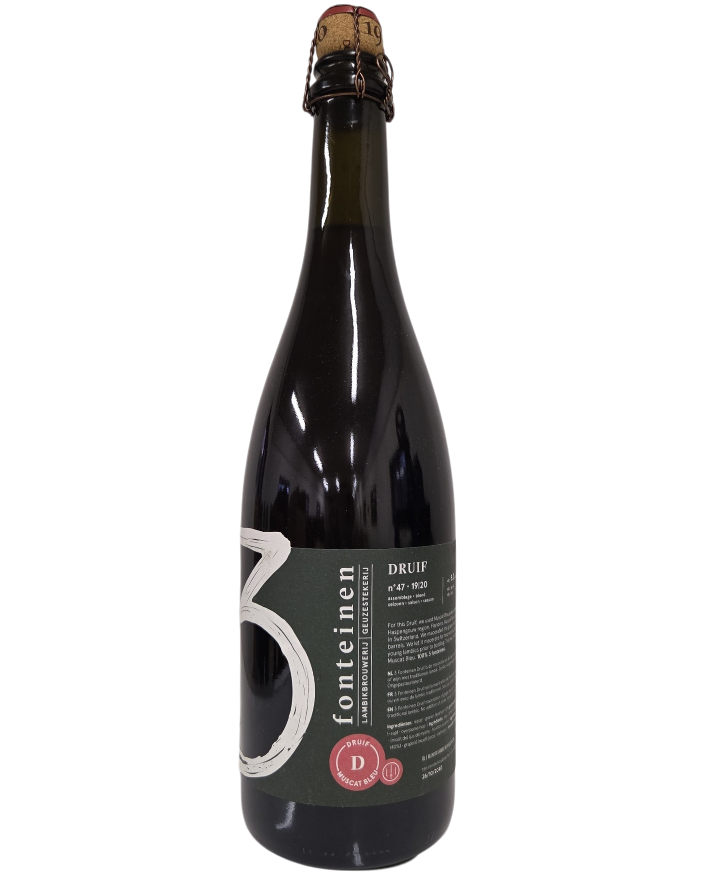 3 Fonteinen Druif Muscat Bleu 8% 75cl