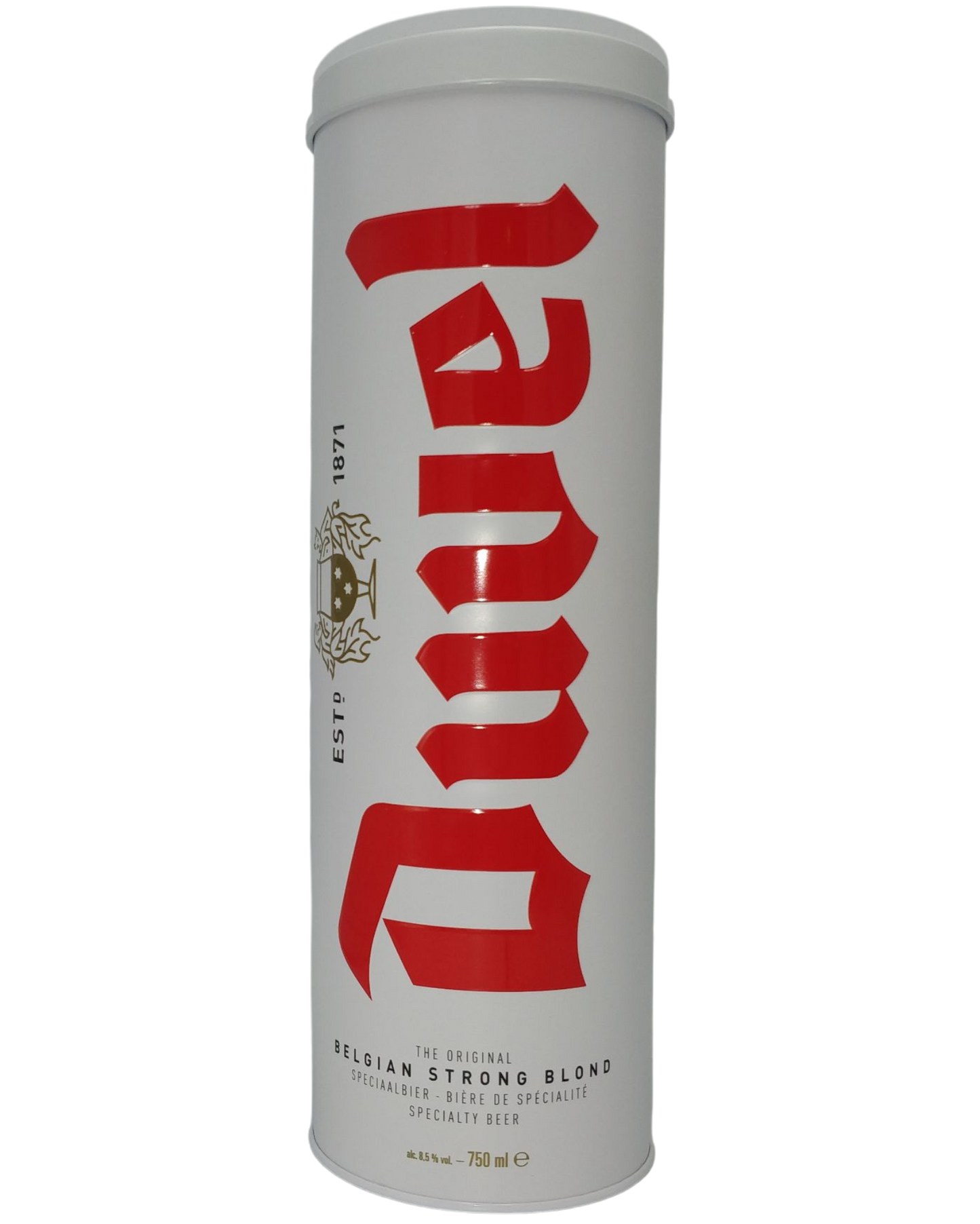 Duvel i metal gaverør 8,5% 75cl