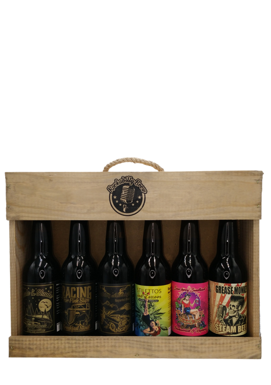 Rockabilly Gaveæske til 6 flasker