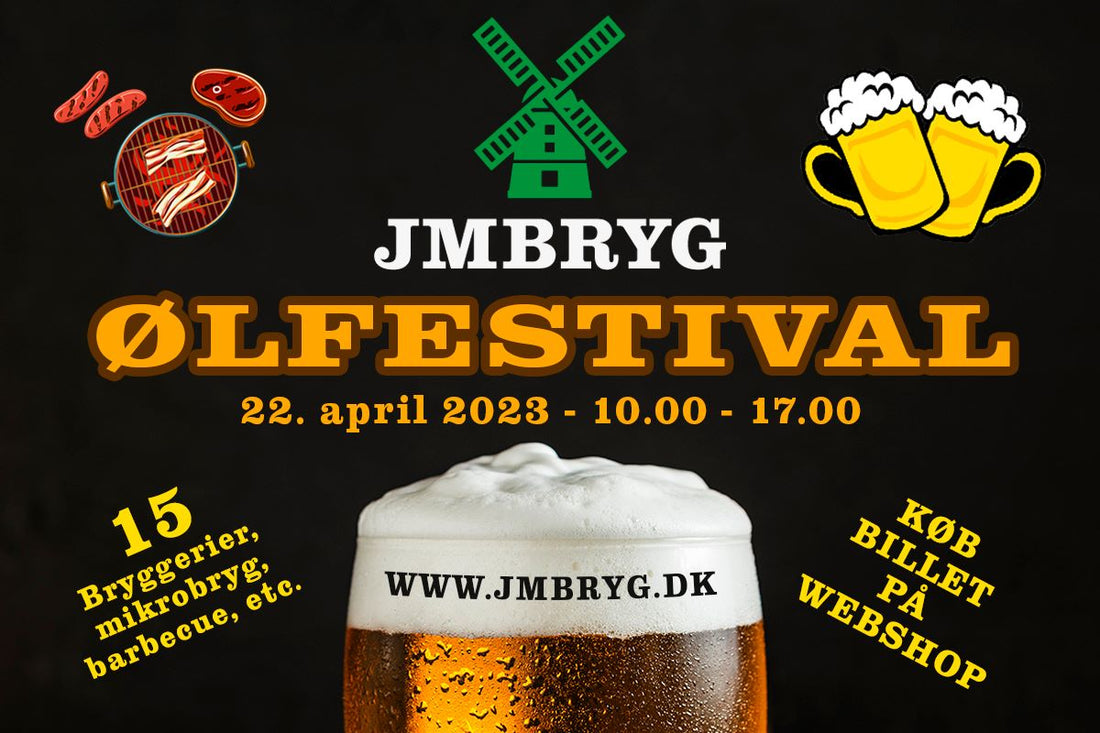 Brygshoppen deltager i årets ølfestival d. 22/4 hos JMBRYG.