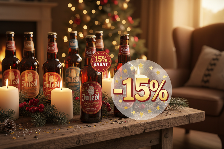 Juleøl med mindst 15% rabat