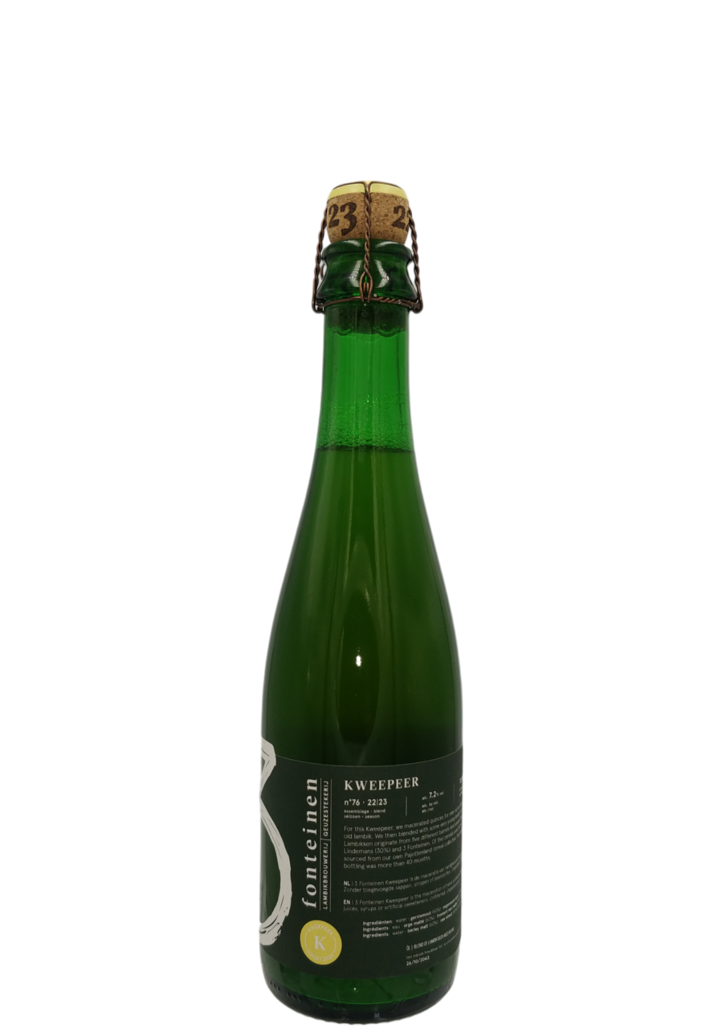 3 Fonteinen Kweepeer 7,2% 37,5cl - Brygshoppen