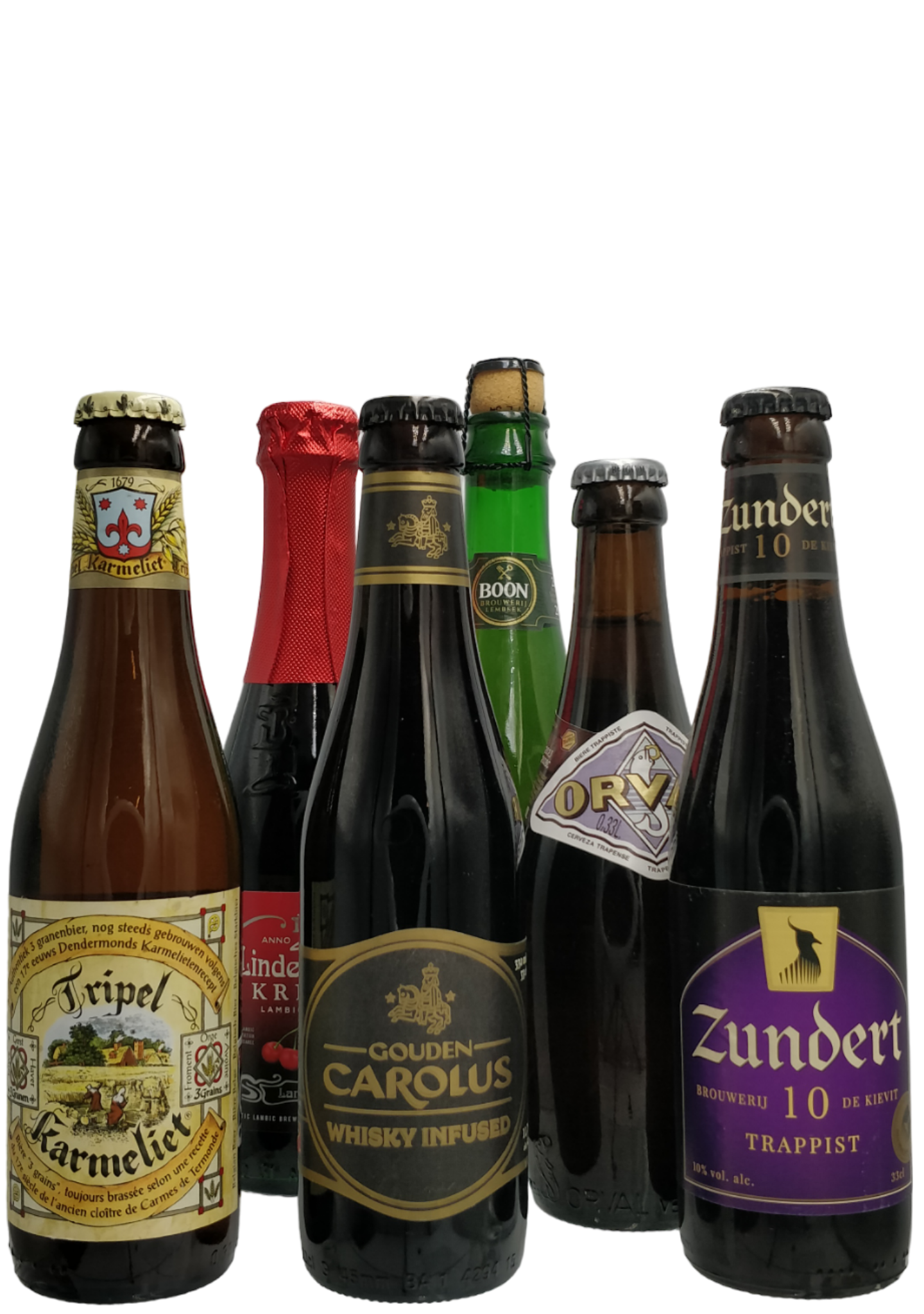 Belgisk smagekasse med 6 forskellige øl