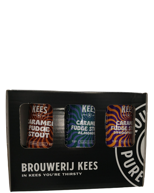 Caramel Fudge Gavekasse 4 x 33cl + 1 glas
