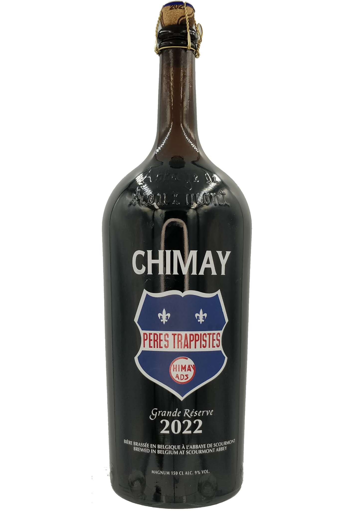 Chimay Grande Réserve (Blue) 9% - Magnum flaske 1,5L - Brygshoppen