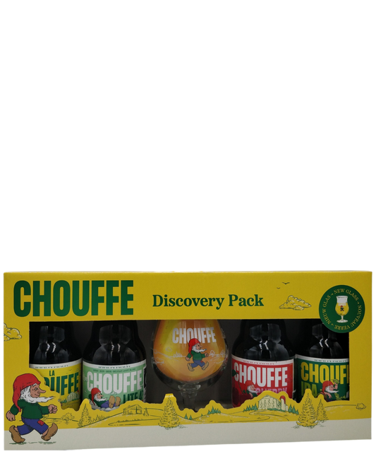 Chouffe Discovery Pack 4x33cl + Glas