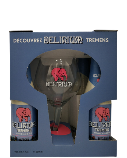 Delirium Tremens Gift Box 4/33cl+glas