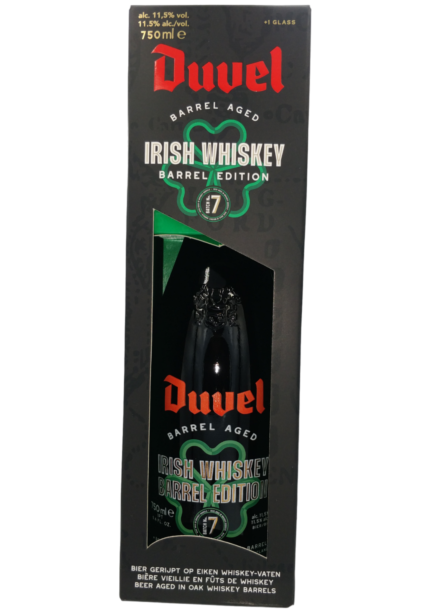 Duvel Barrel Aged Irish Whiskey - Batch 7 11,5% 75Cl+Glas - Brygshoppen