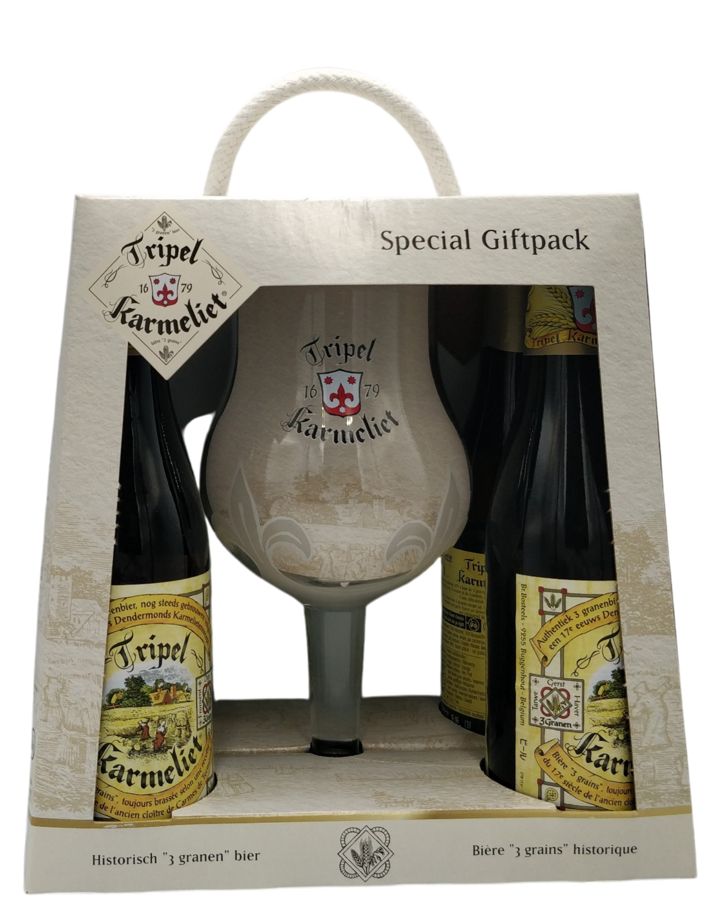 Tripel Karmeliet 8,4% 4x33cl + Glas