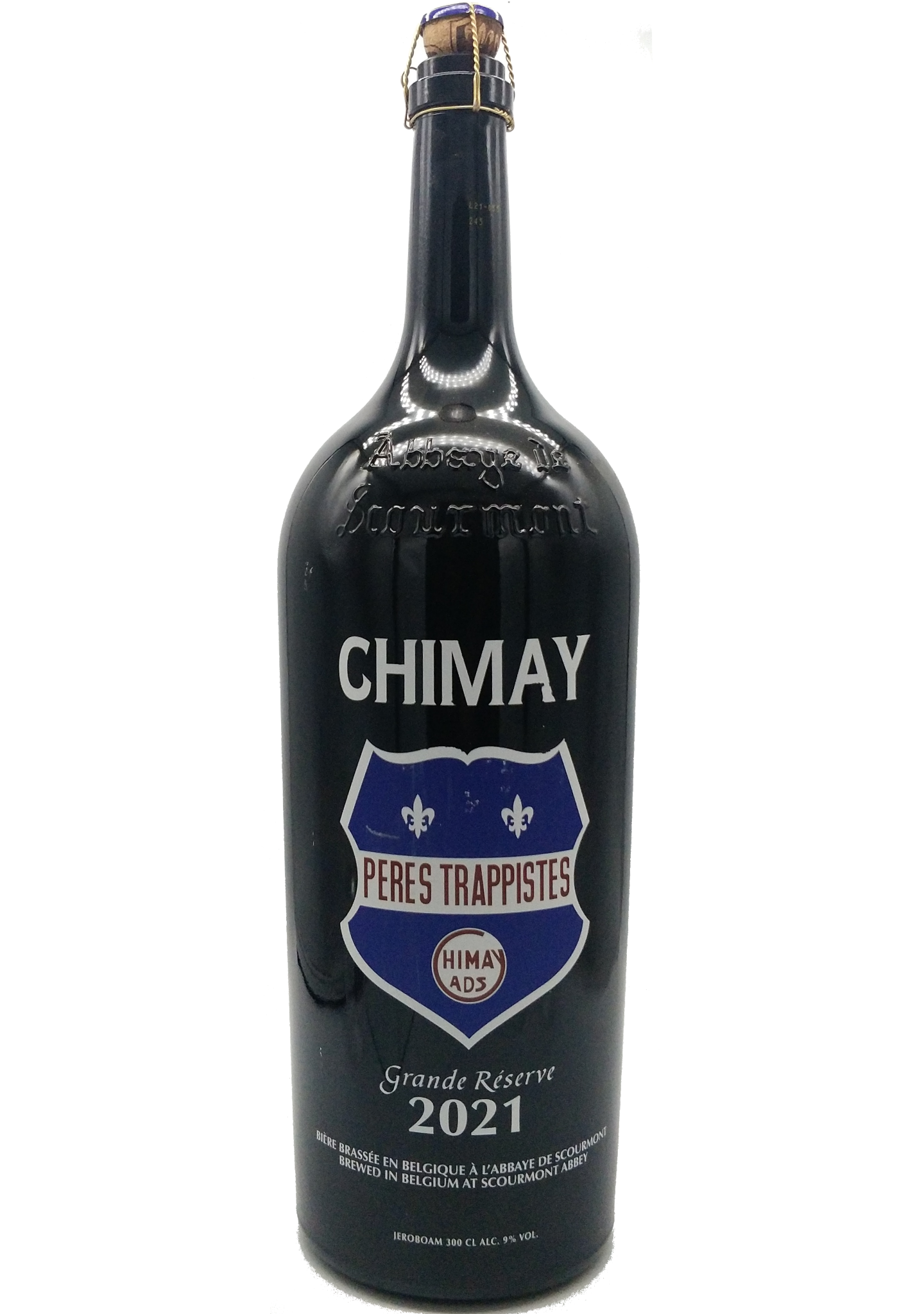 Chimay Grande Réserve (Blue) 9% - Magnum flaske 3L - Brygshoppen